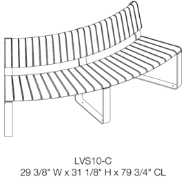 VT Seat and Bench Curved | Spruce & Gander