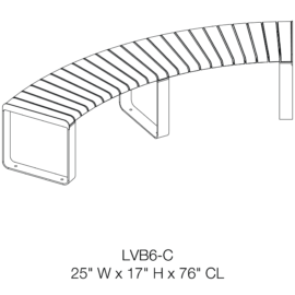 VT Seat and Bench Curved | Spruce & Gander
